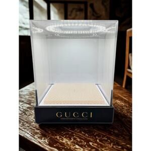 Gucci Diamantissima Watch Display Box Case Black Acrylic Extremely Rare